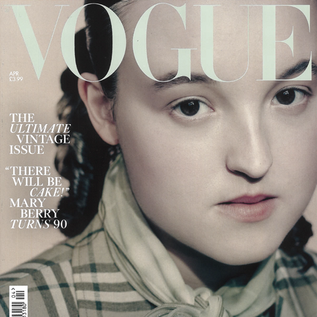 (Click to read full article) Cover of British Vogue April 2025