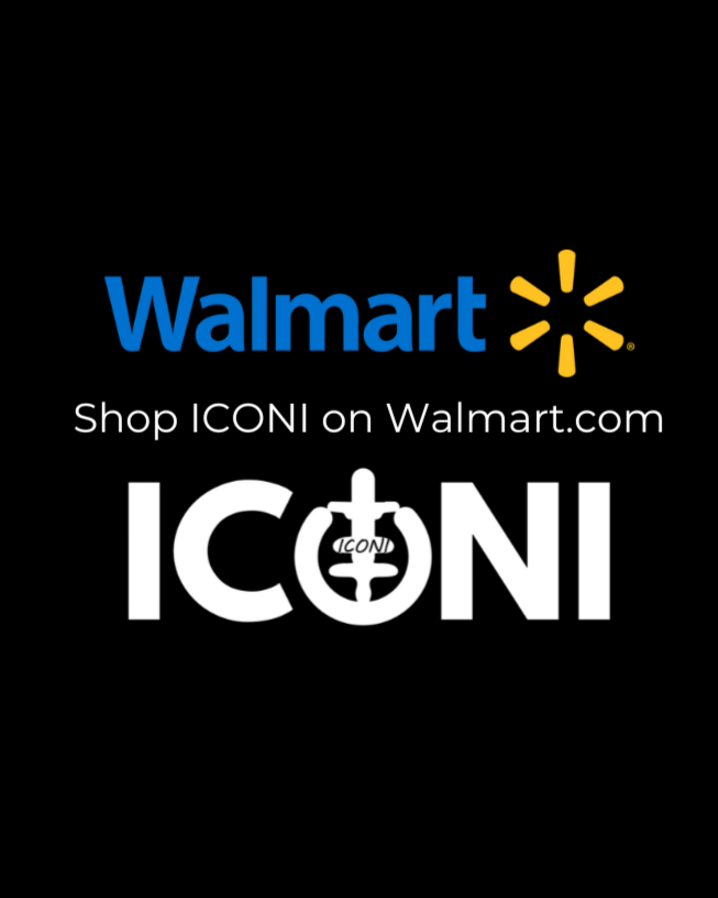 Image with Walmart logo, ICONI logo, and the words