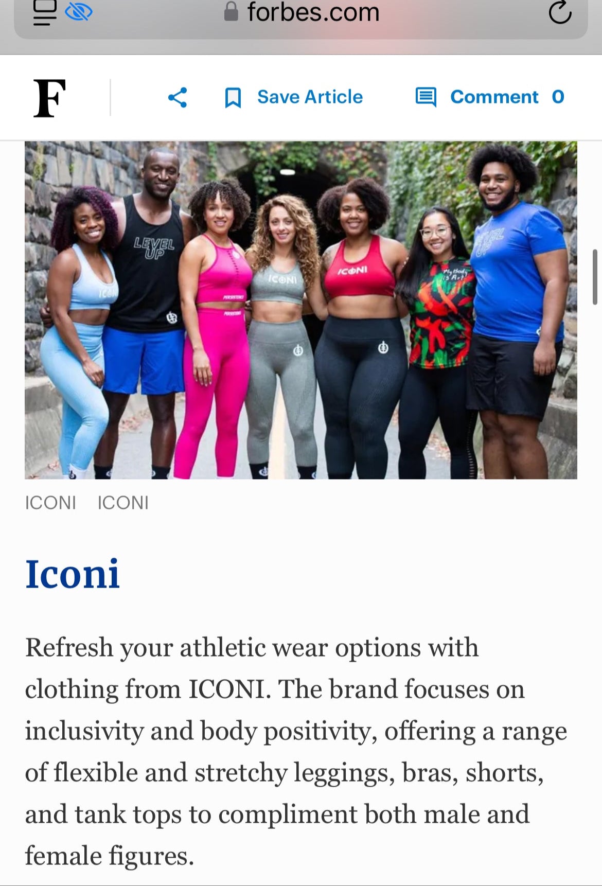 ICONI's Feature in Forbes