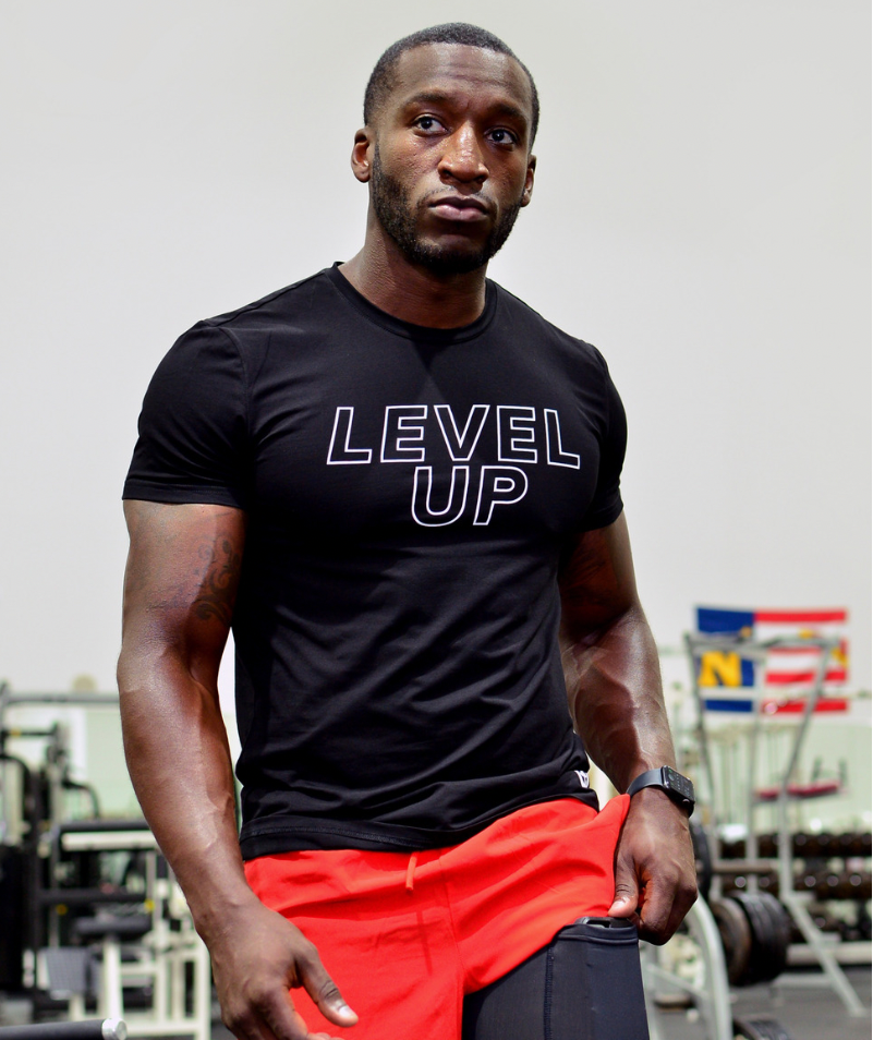 Men's Level Up Tee | Black - ICONI