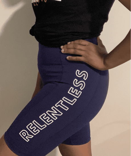 Relentless Biker Short | Blue - ICONI