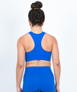 Medium Impact Racerback Sports Bra | Blue - ICONI