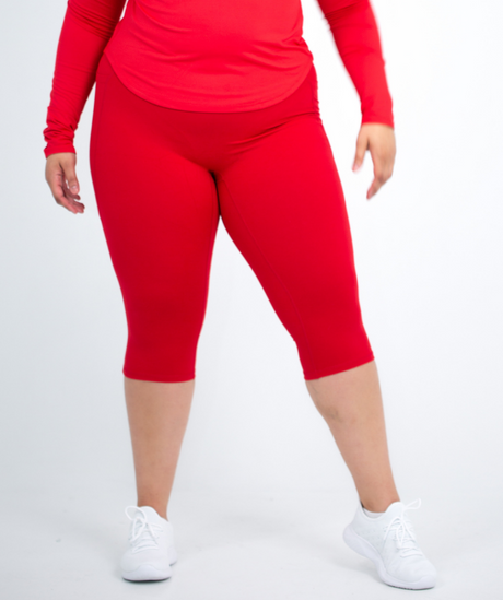 Cropped Pocket Legging | Red - ICONI