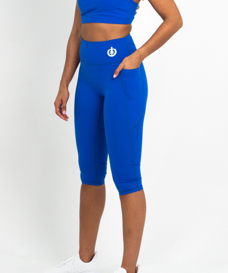 Cropped Pocket Legging | Blue - ICONI