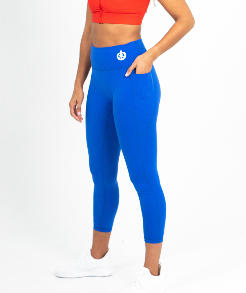 Full Length Pocket Legging | Blue - ICONI