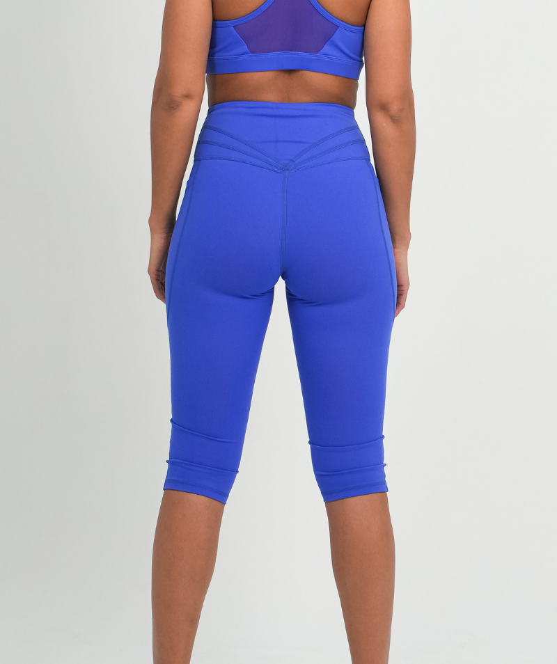 Cropped Pocket Legging | Blue - ICONI