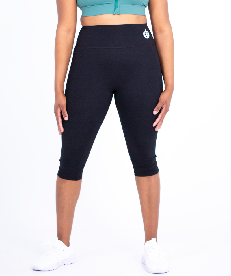 Cropped Pocket Legging | Black - ICONI