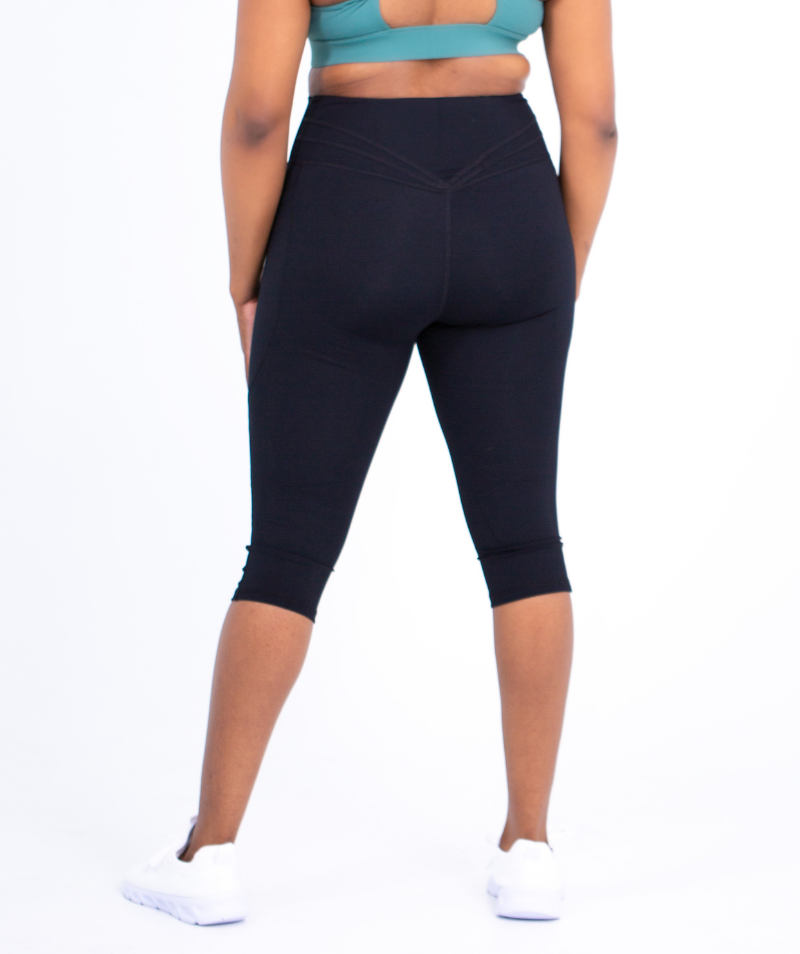 Cropped Pocket Legging | Black - ICONI