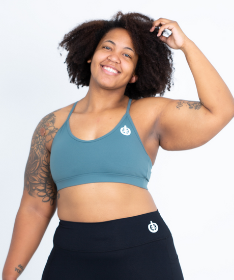 Low Impact V-Neck Sports Bra | Jade - ICONI