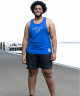 Men's Level Up Muscle Tank | Blue - ICONI