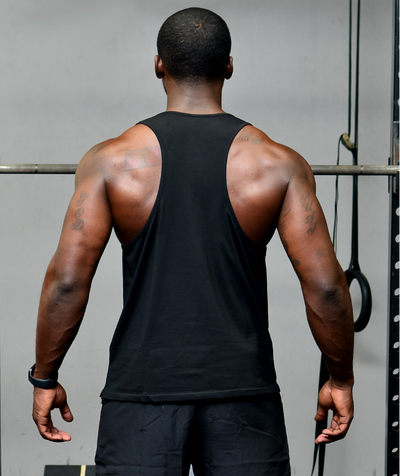 Men's Level Up Muscle Tank | Black