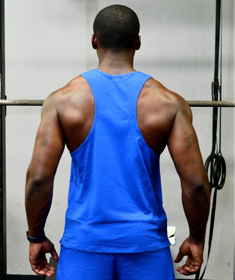 Men's Level Up Muscle Tank | Blue - ICONI