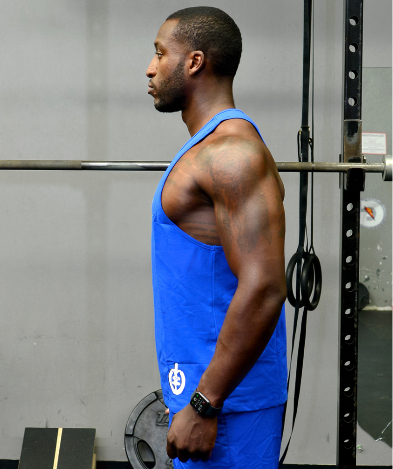 Men's Level Up Muscle Tank | Blue - ICONI